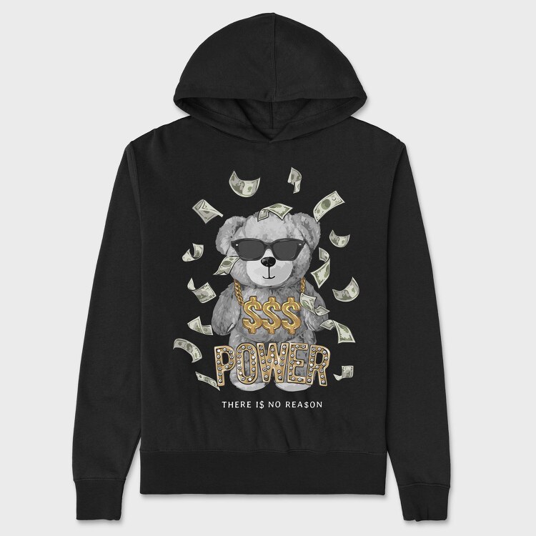 Money Power Bear, Унисекс Мъжко Суичър