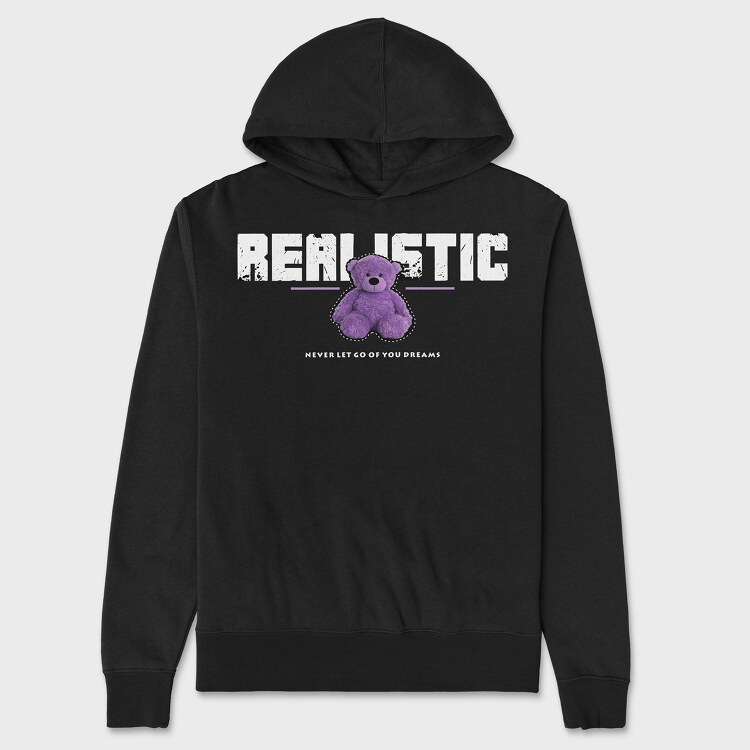 Realistic Bear, Unisex Men's Hoodie