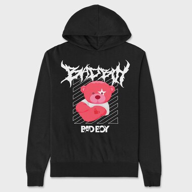 Bad Boy Bear, Unisex Men's Hoodie