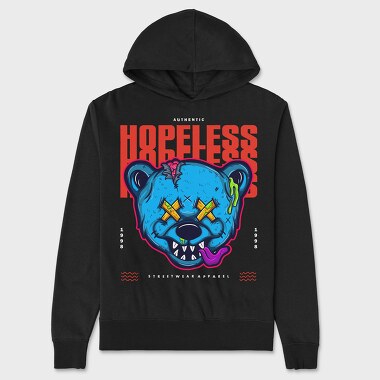 Hopeless Bear, Unisex Men's Hoodie