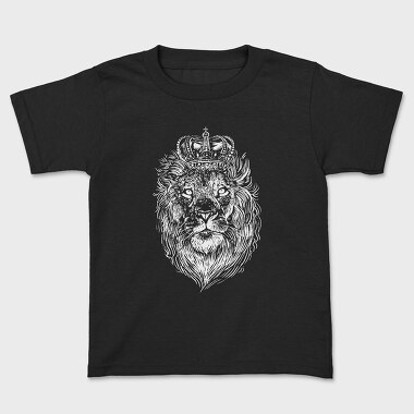 Crowned Lion, Kids' T-Shirt