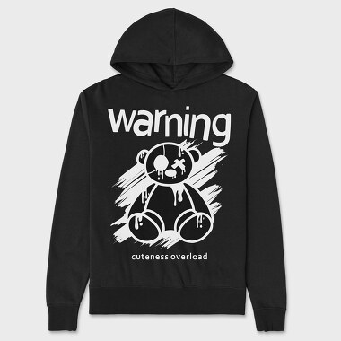 Cuteness Overload Bear, Unisex Men's Hoodie