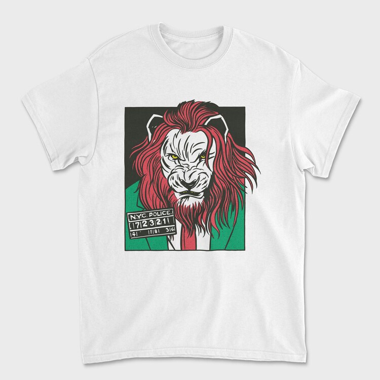 Lion Cartoon, Unisex Men's T-Shirt