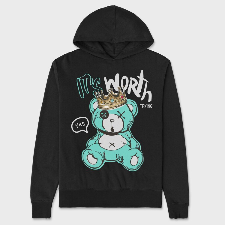 Its Worth Bear, Unisex Men's Hoodie