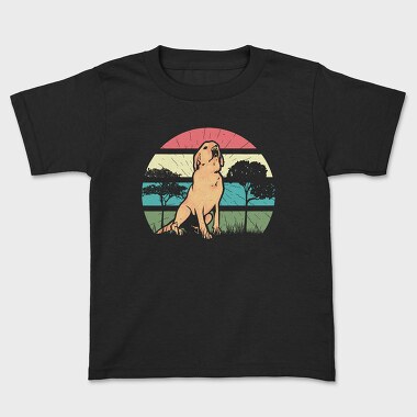 Retro Retriever, Kids' T-Shirt