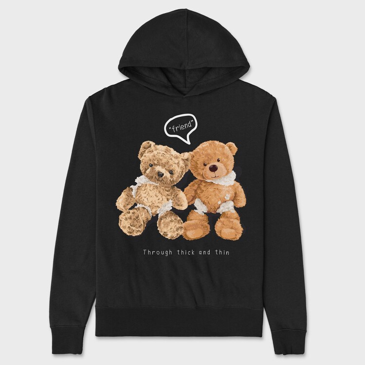 Friend Bear, Унисекс Мъжко Суичър