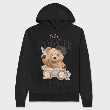 Gangster Bear, Unisex Men's Hoodie