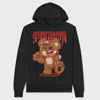 Nightmare Bear, Unisex Men's Hoodie