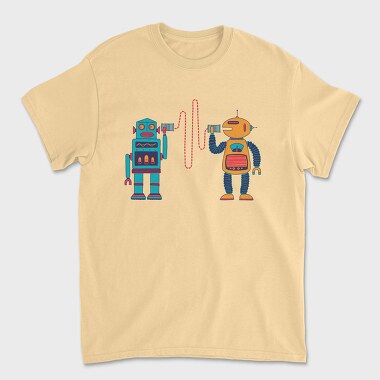 Robots Walkie Talkie, Unisex Men's T-Shirt