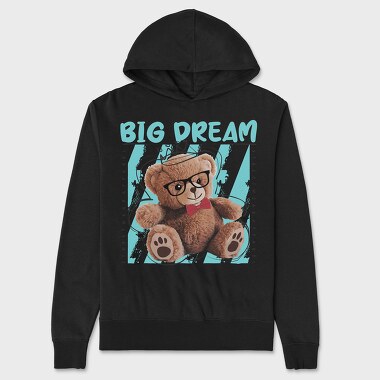 Big Dream Bear, Unisex Men's Hoodie