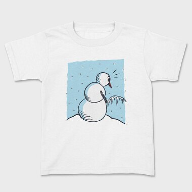 Snowman Peeing, Kids' T-Shirt