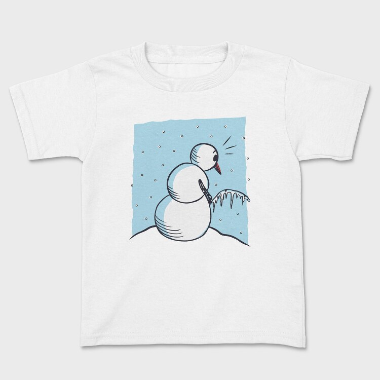 Snowman Peeing, Kids' T-Shirt