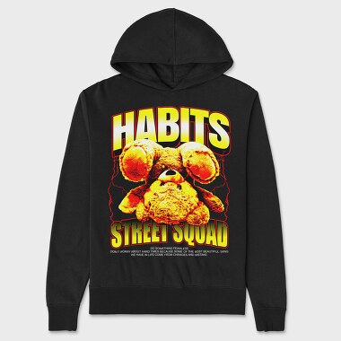 Habits Bear, Унисекс Мъжко Суичър