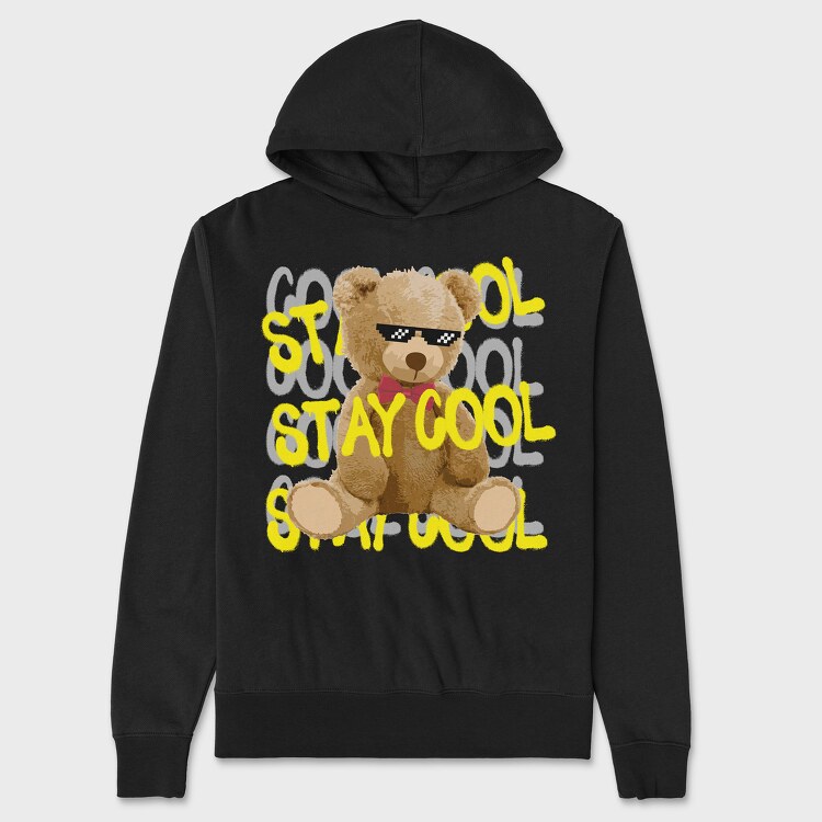 Stay Cool Bear, Unisex Men's Hoodie