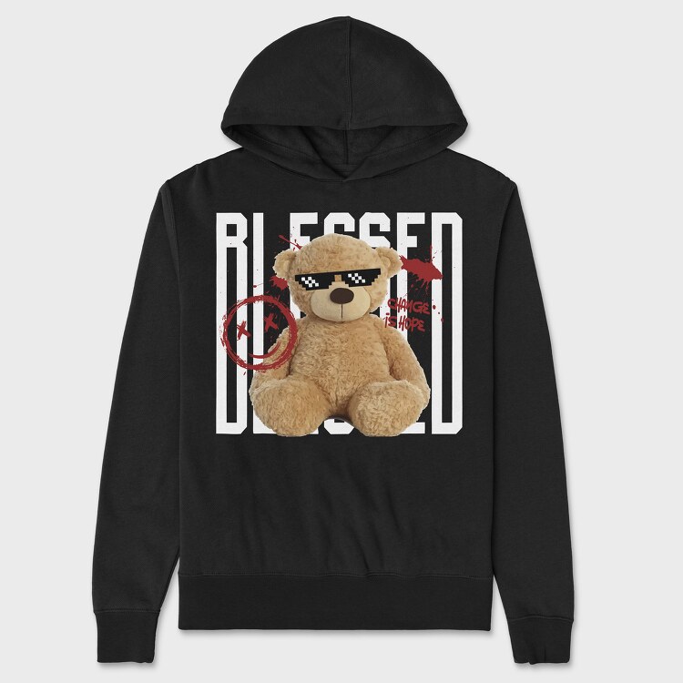 Blessed Bear, Unisex Men's Hoodie