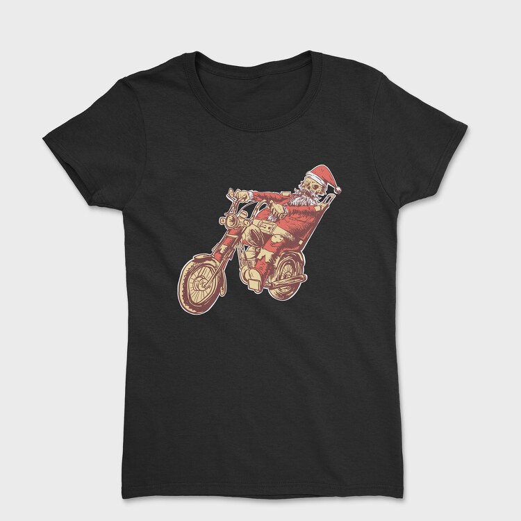 Santa Motorbike, Women's T-Shirt