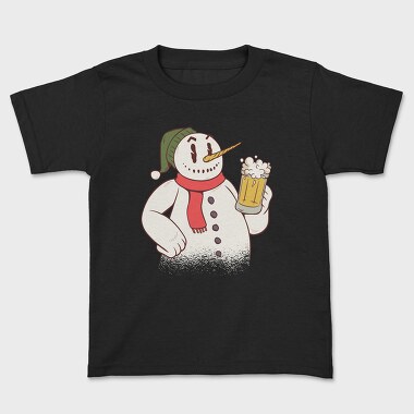 Snowman Beer, Kids' T-Shirt