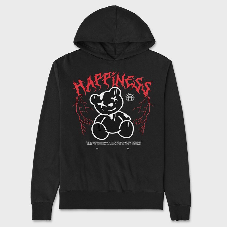 Hapiness Bear, Unisex Men's Hoodie