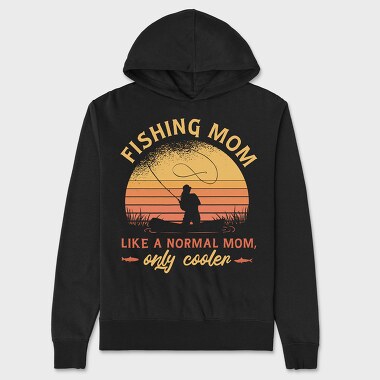 Fishing Mom, Unisex Men's Hoodie
