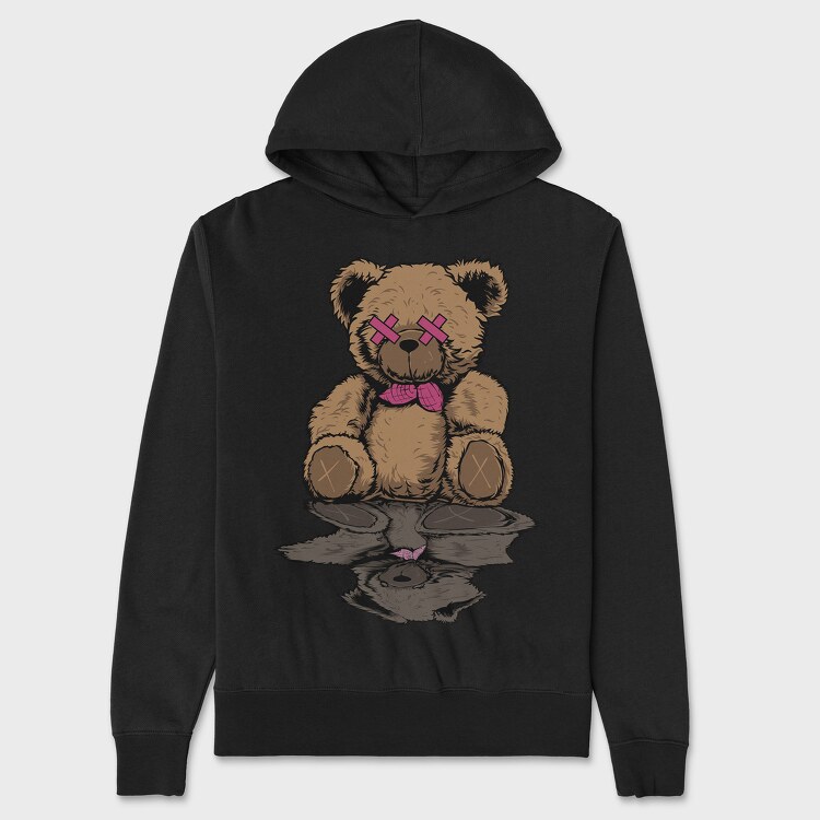 Broken Culture Bear, Unisex Men's Hoodie