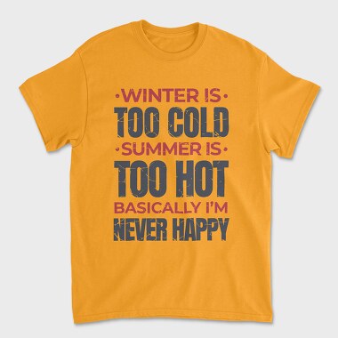 Seasons Quote, Унисекс Мъжка Тениска