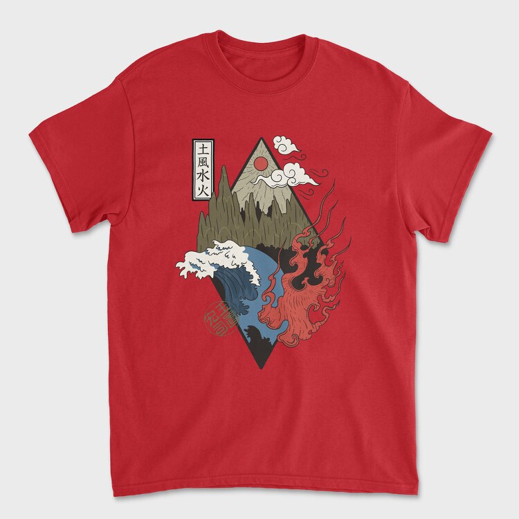 Four Elements, Unisex Men's T-Shirt