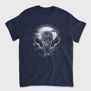 Wolf Woods Moon, Unisex Men's T-Shirt