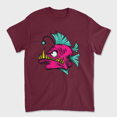 Anglerfish Pink, Unisex Men's T-Shirt