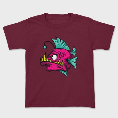 Anglerfish Pink, Kids' T-Shirt