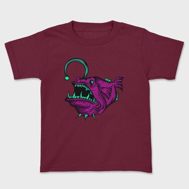 Anglerfish Purple, Kids' T-Shirt