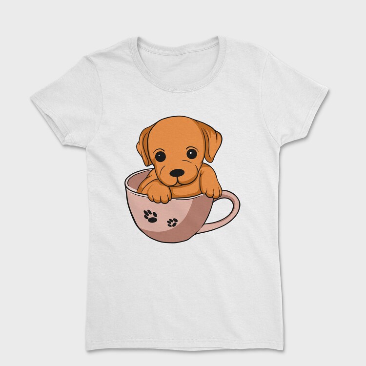 Coffee Cup Dog, Дамска Тениска