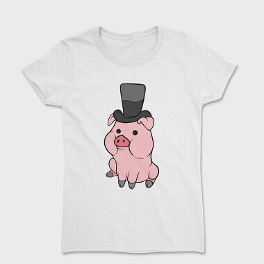Cute Pig Hat, Women's T-Shirt