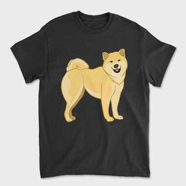 Dog Drawing 1, Unisex Men's T-Shirt