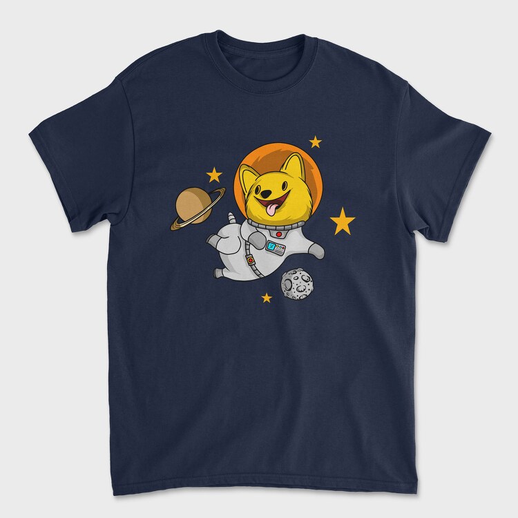 Dog in Space, Унисекс Мъжка Тениска