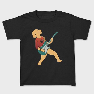 Dog Playing Guitar 4, Kids' T-Shirt