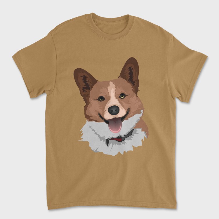 Dog Portrait 1, Unisex Men's T-Shirt