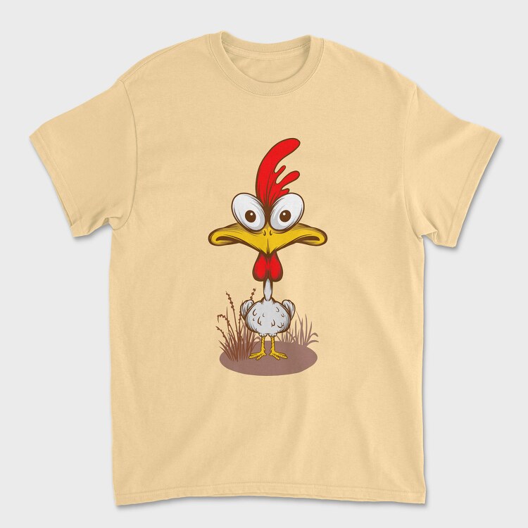Funny Chicken, Унисекс Мъжка Тениска