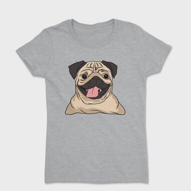 Pug Portrait, Women's T-Shirt