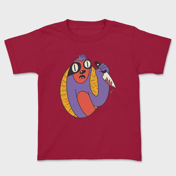 Knife Sloth, Kids' T-Shirt