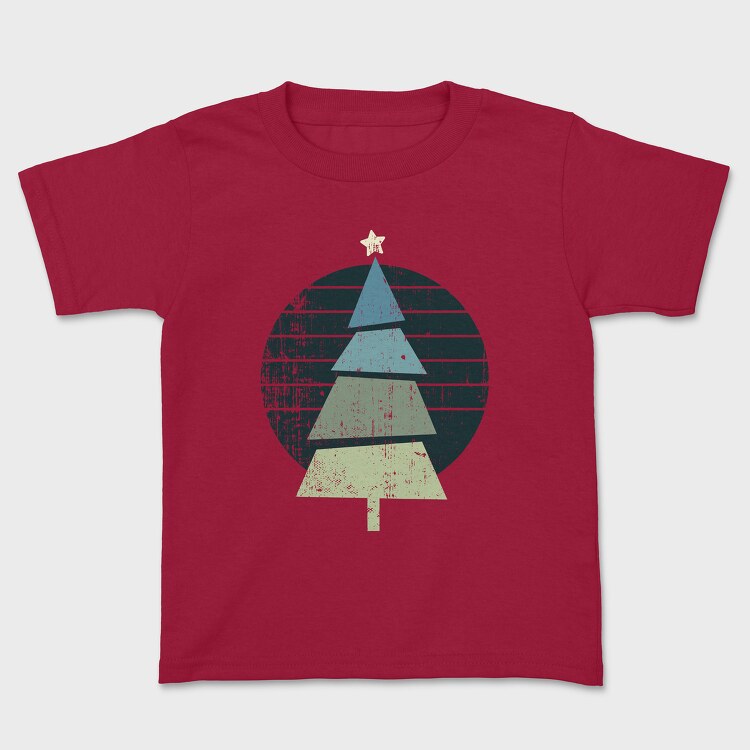 Retro Christmas Tree, Kids' T-Shirt