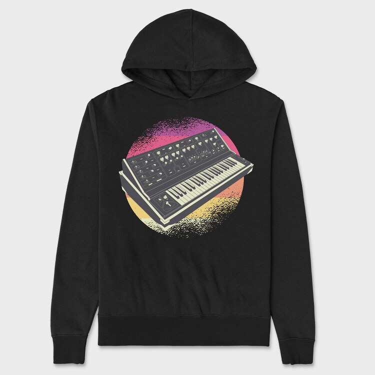 Synthesizer Retro, Унисекс Мъжко Суичър
