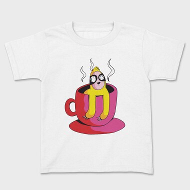 Sloth On Coffee, Kids' T-Shirt