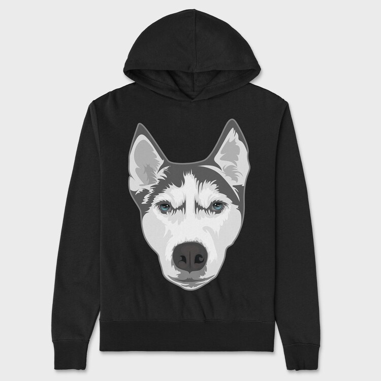 Husky Portrait, Унисекс Мъжко Суичър