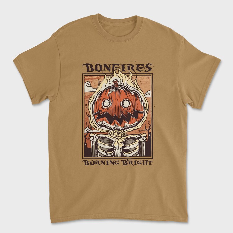 Bonfires Pumpking, Unisex Men's T-Shirt