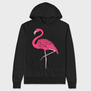 Flamingo, Unisex Men's Hoodie
