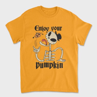 Eat Your Pumpkin, Unisex Men's T-Shirt