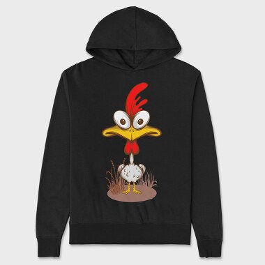 Funny Chicken, Unisex Men's Hoodie
