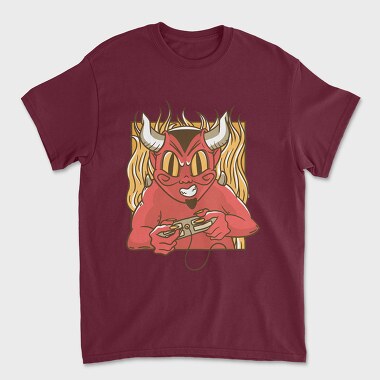 Devil Gamer, Unisex Men's T-Shirt