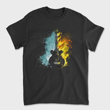 Guitar Firewater, Unisex Men's T-Shirt