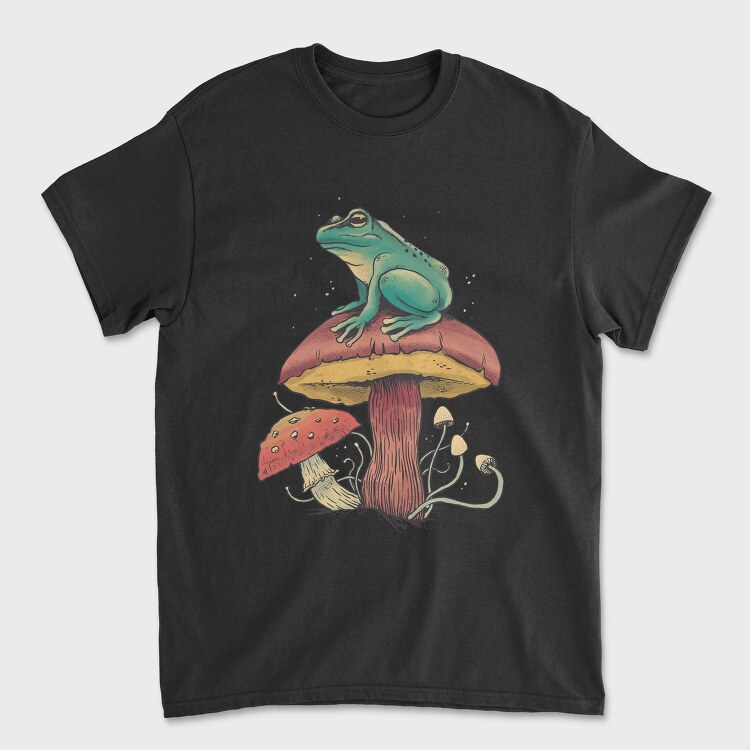 Mushroom Frog, Унисекс Мъжка Тениска